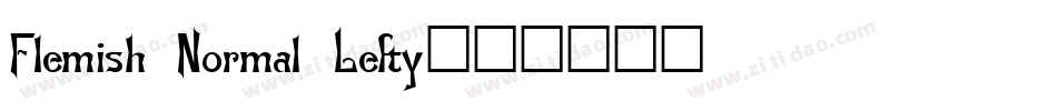 Flemish Normal Lefty字体转换